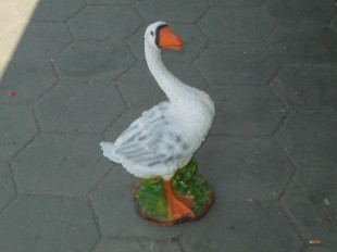 гусь в траве